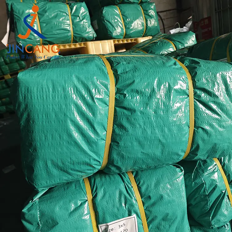 120Гсм Жасыл күміс Пи Тарпаулин