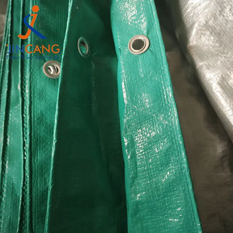 120Гсм Жасыл күміс Пи Тарпаулин