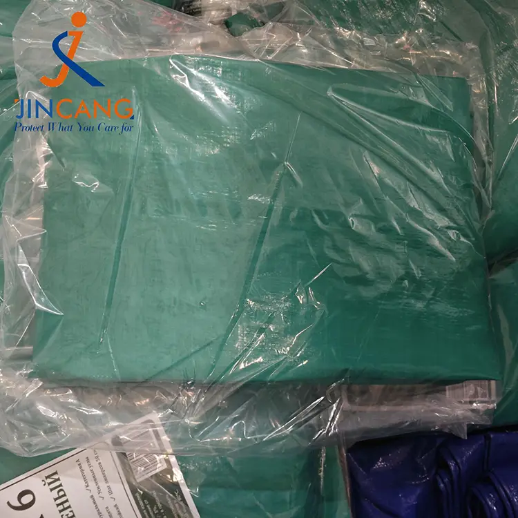 120Гсм Жасыл күміс Пи Тарпаулин