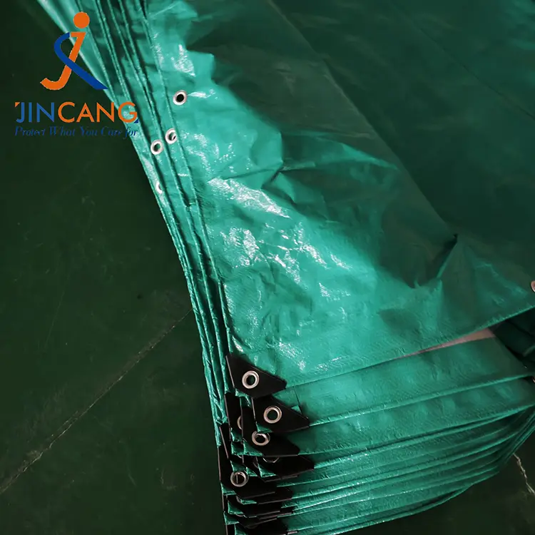 120Гсм Жасыл күміс Пи Тарпаулин
