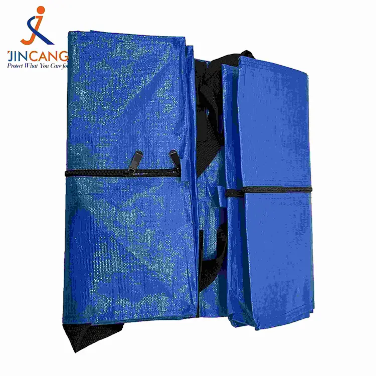 Ауыр кезекші PE тоқылған жылжымалы сөмкелер Ауыр кезекші PE тоқылған жылжымалы сөмкелер